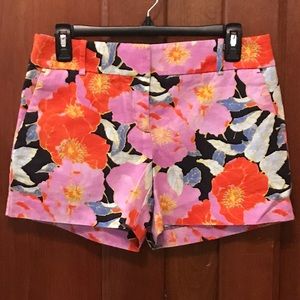 LOFT Multicolored Floral Riviera Shorts Size 0